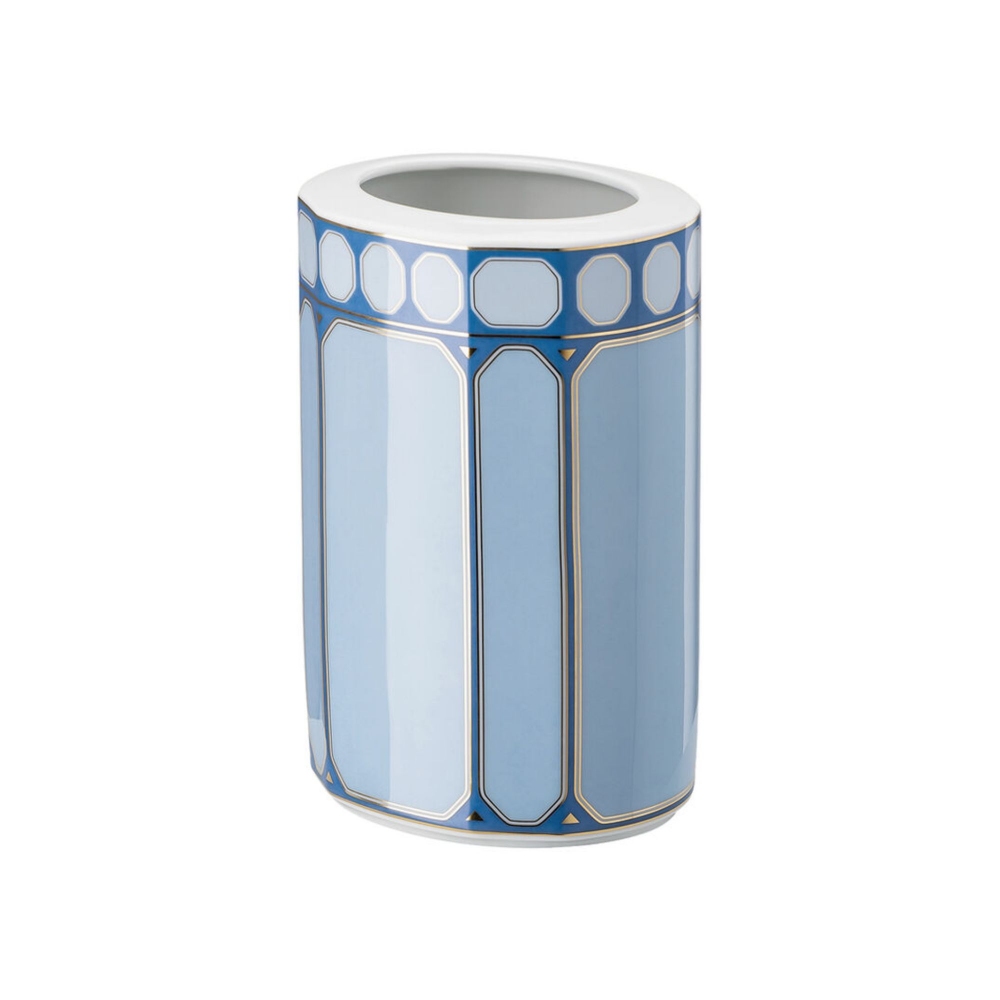 Rosenthal Swarovski Vaso Signum Azure cm. 15