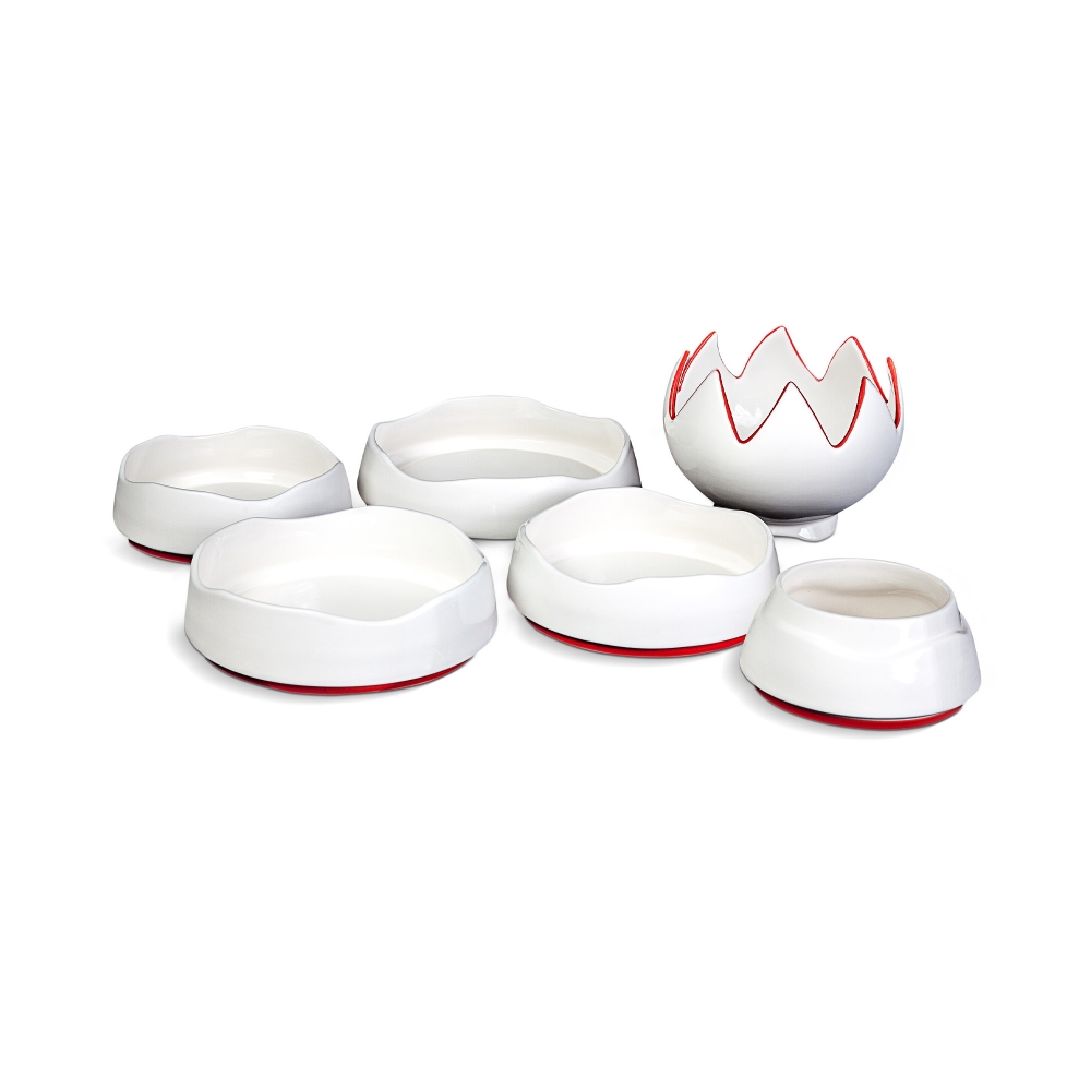 Improntabarre Etna Rosso stackable bowls