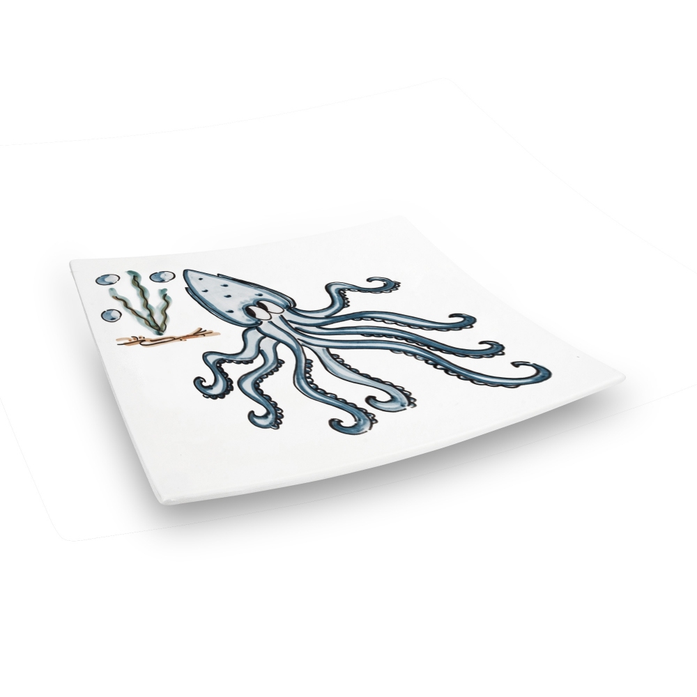 Improntabarre Piatto piano Polipo