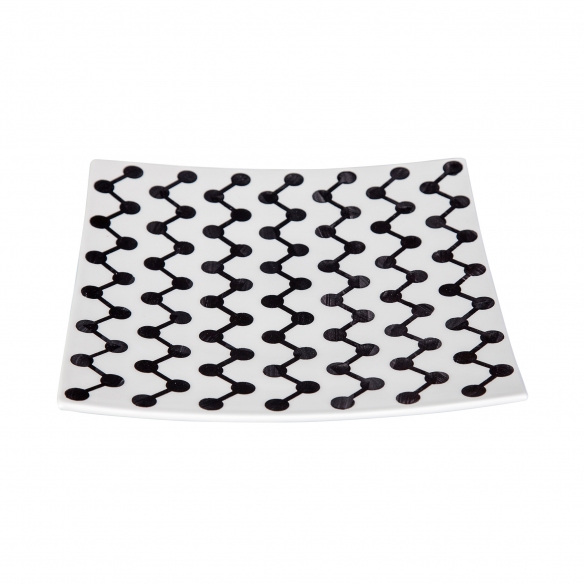 Improntabarre Piatto piano Pois And Lines - Urban collection