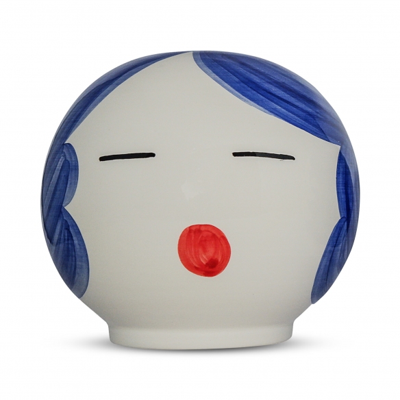 Improntabarre Testa decorativa in ceramica Miss Babcock