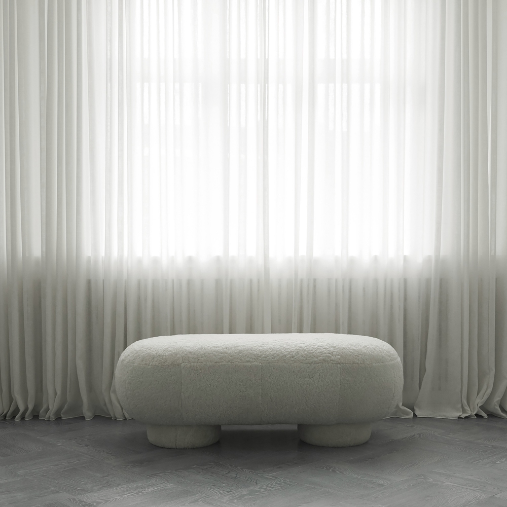 Quick Ship - 101 Copenhagen Big Foot Sheepskin Bench