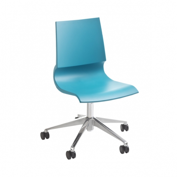 Maxdesign Sedia Ricciolina con base girevole su ruote