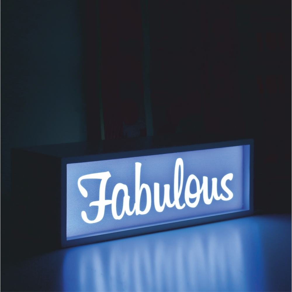Pusher Lampada Light Box Fabulous-hello-princess 10x30x10 Cm