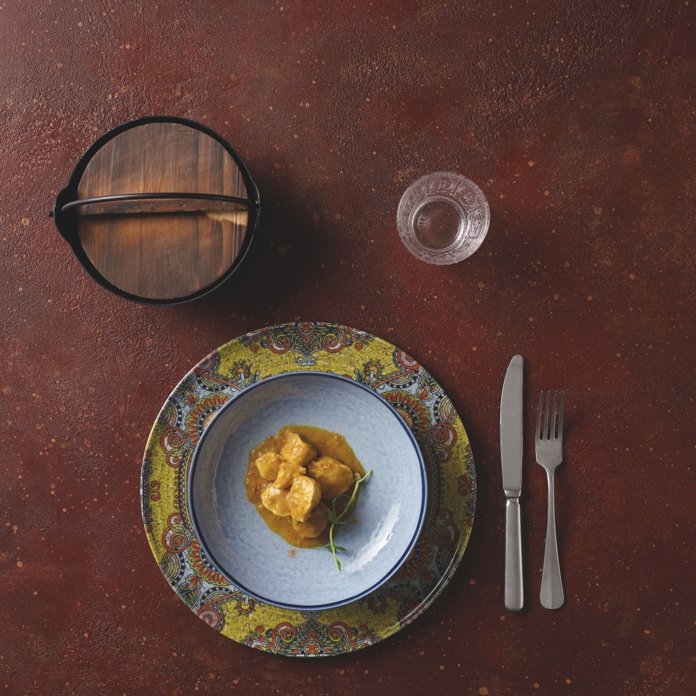 Arthur Krupp 4 piatti fondi Mandala cm. 22