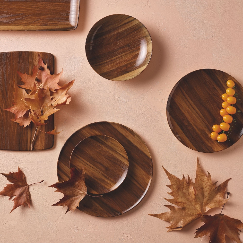 Arthur Krupp 4 piatti fondi Wood Essence cm. 22