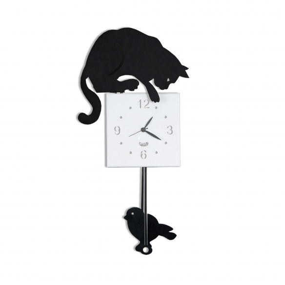 Arti e Mestieri orologio a pendolo da parete Hunter Cat