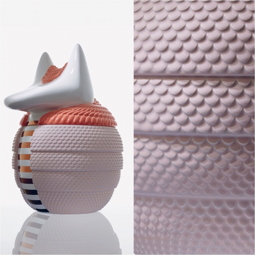 Bosa vaso contenitore Animalità armadillo Loricato