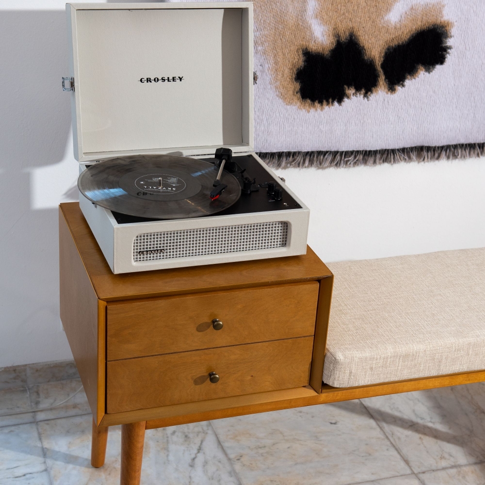 Crosley Landon turntable bench