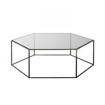 Desalto Tavolino Hexagon Top in cristallo cm 80x80 h35