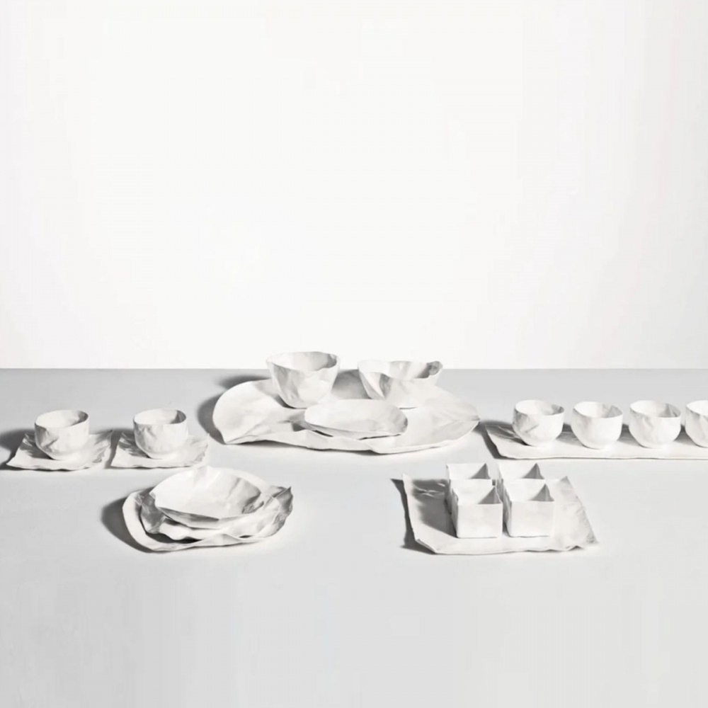 Driade 2 tazze da tè con piattino Adelaide