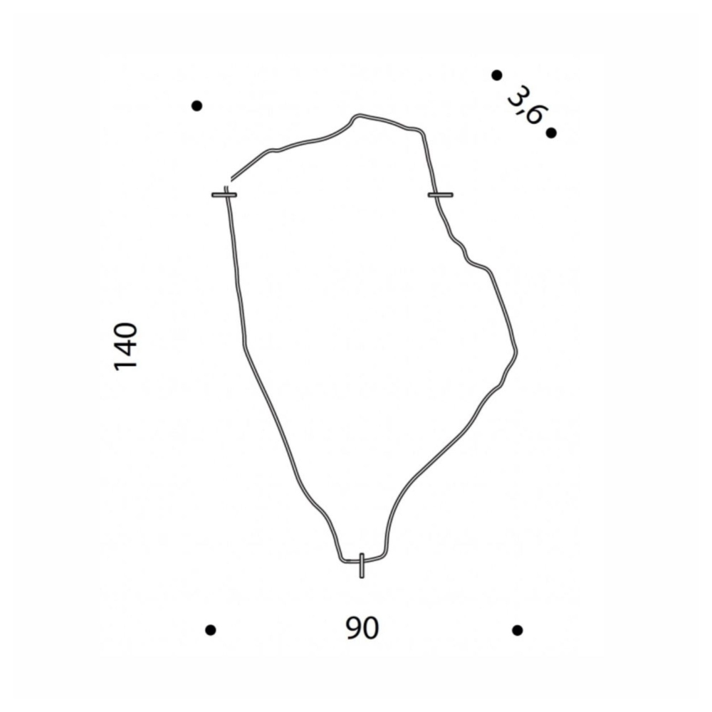 Driade Specchio Archipelago Grande