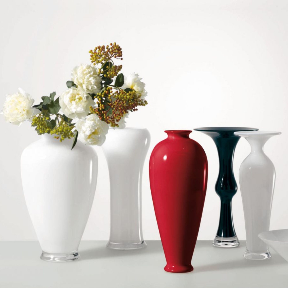 Driade Qing V Vaso Bianco Opalino