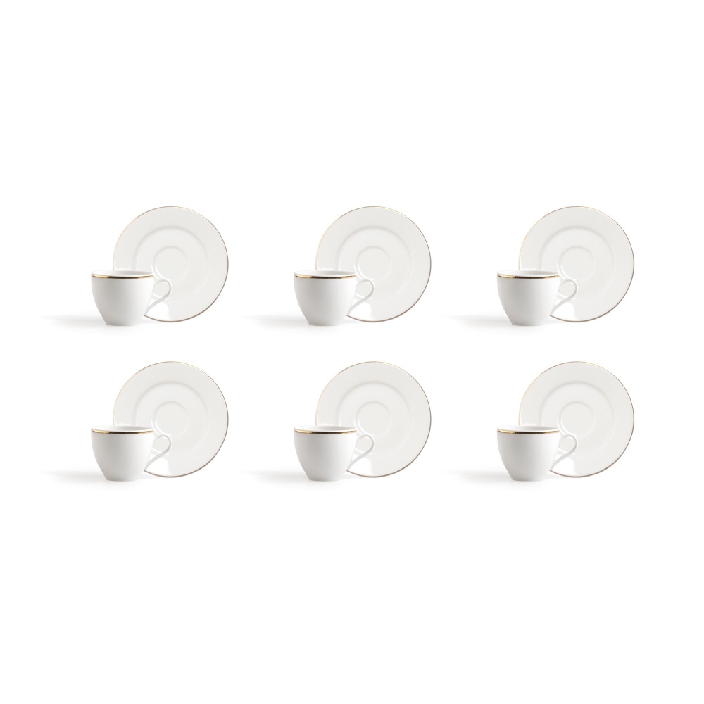 Excelsa Set of 6 Gold espresso c/s...
