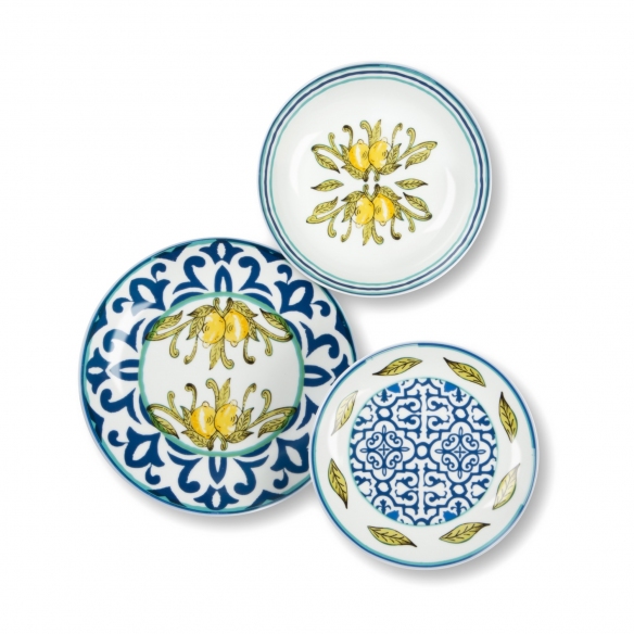 Excelsa Ocean Set 6 Piatti Pizza, Porcellana, Diametro 31,5 Cm