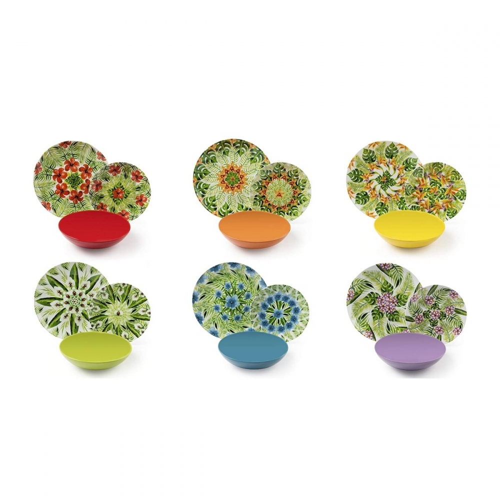 Excelsa Servizio 18 piatti Mandala...