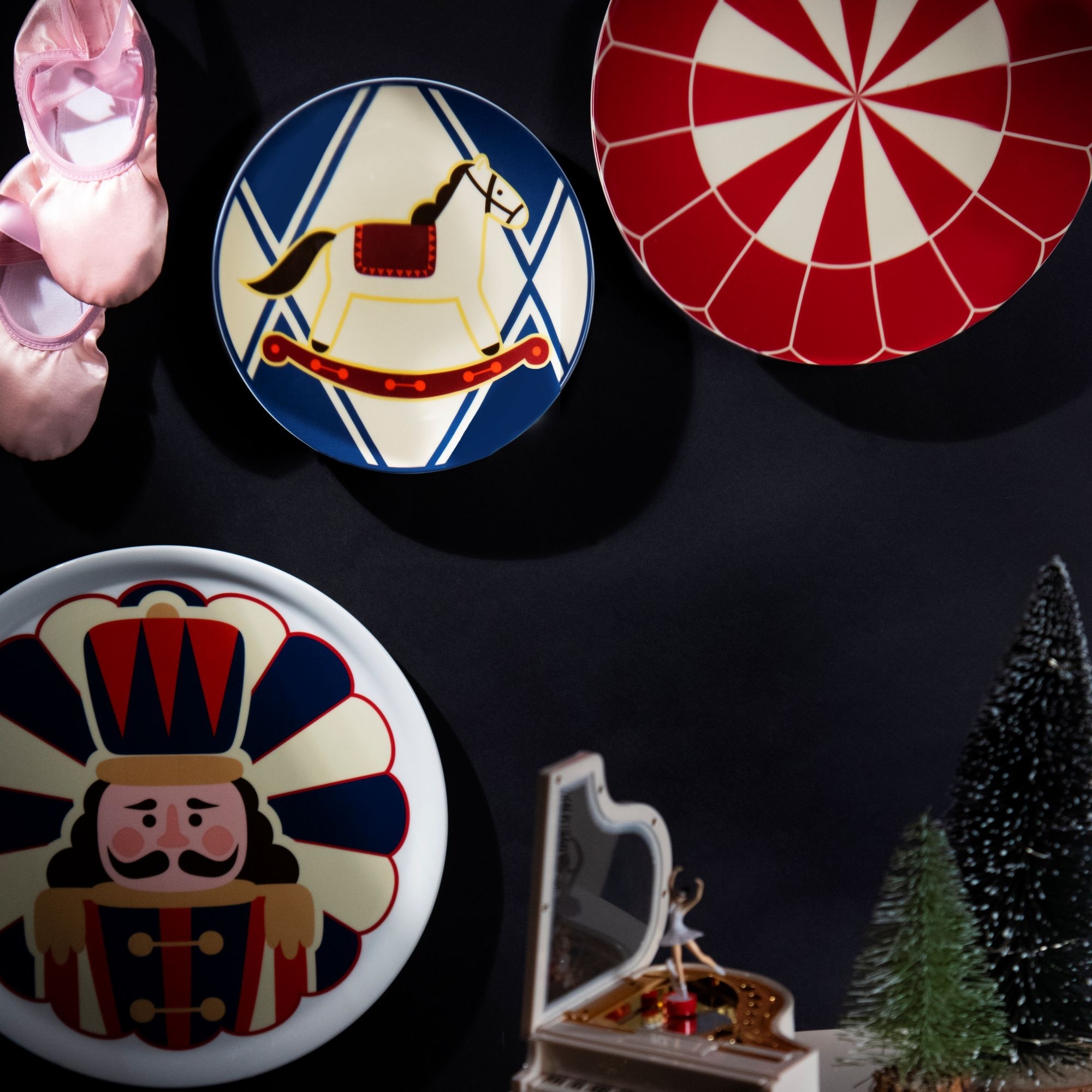 Excelsa Cinnamon Service 18 Assiettes, Porcelaine, Multicolor