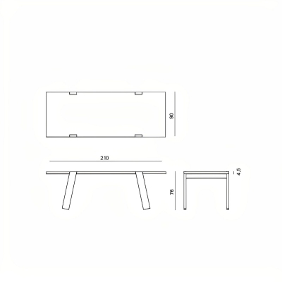 BBB Italia Japan Wood Table... 2