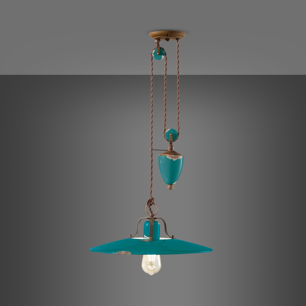 Ferroluce Lampada a sospensione saliscendi C1446