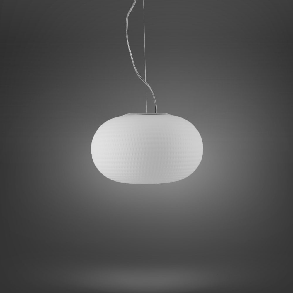 Fontana Arte Lampada a sospensione Bianca media