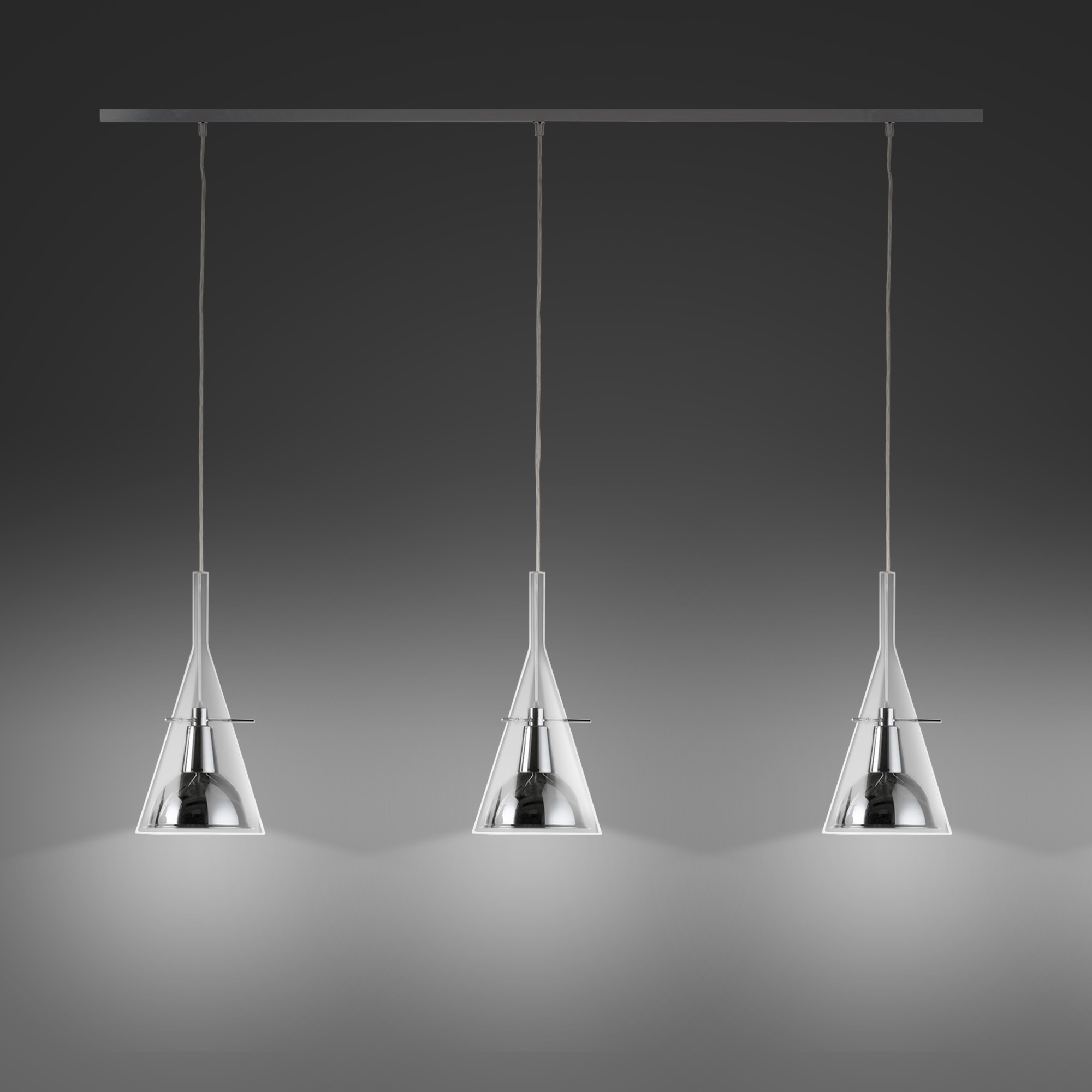 Fontana Arte Large Flûte suspension lamp