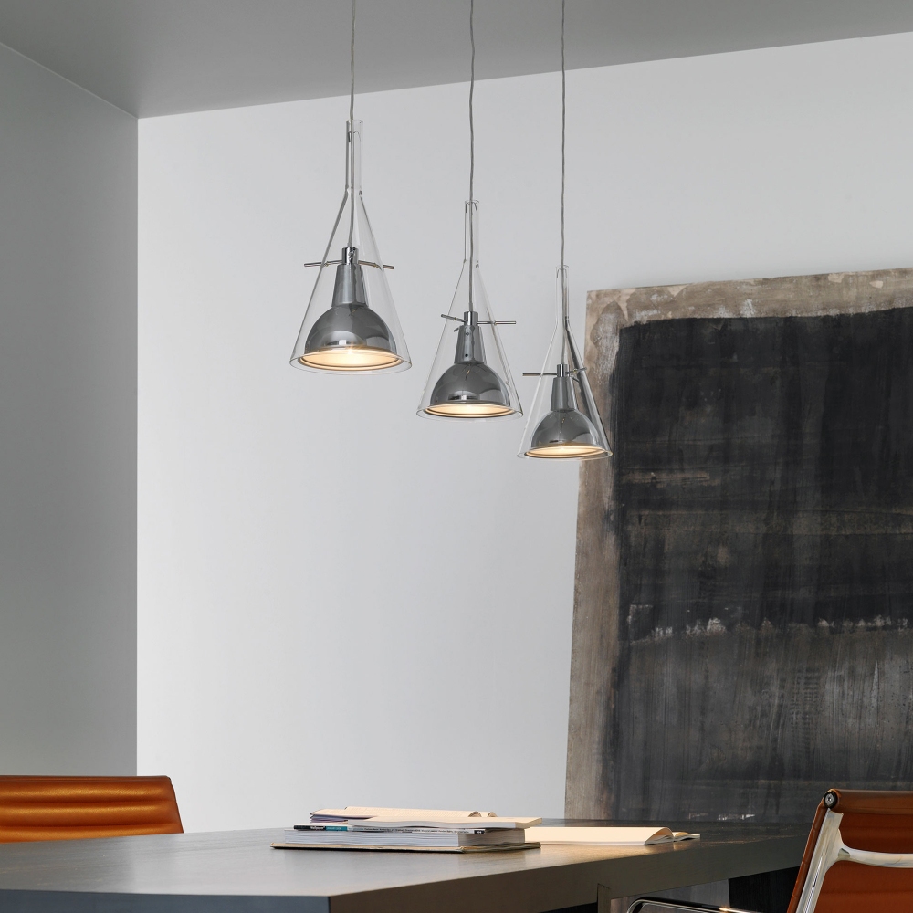 Fontana Arte Lampada a sospensione Flûte grande