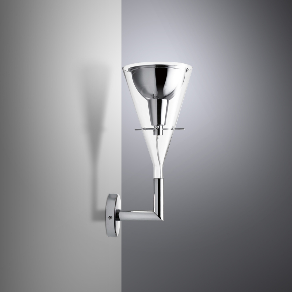 Fontana Arte Lampada da parete Flûte