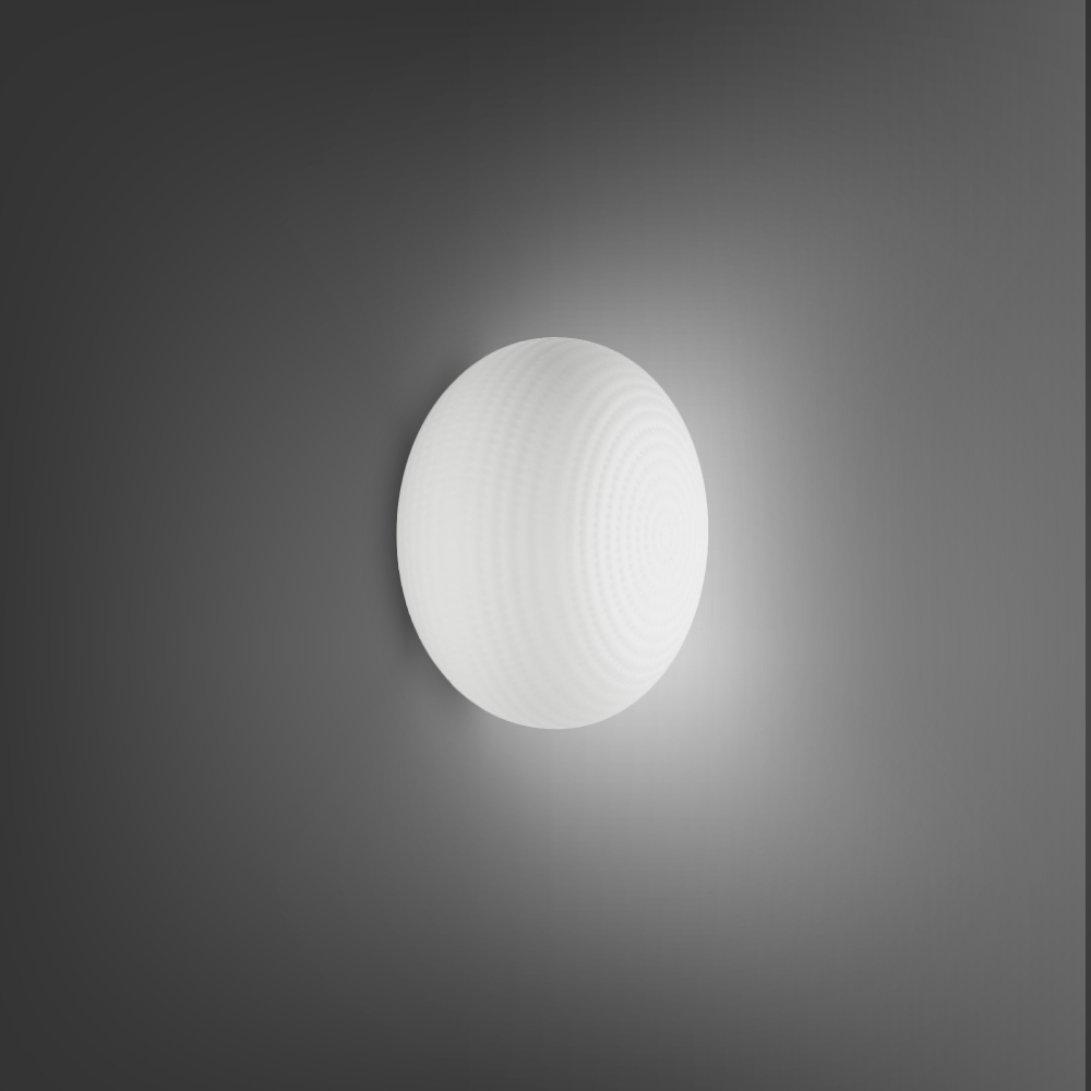 Fontana Arte Lampada da soffitto/parete Bianca piccola