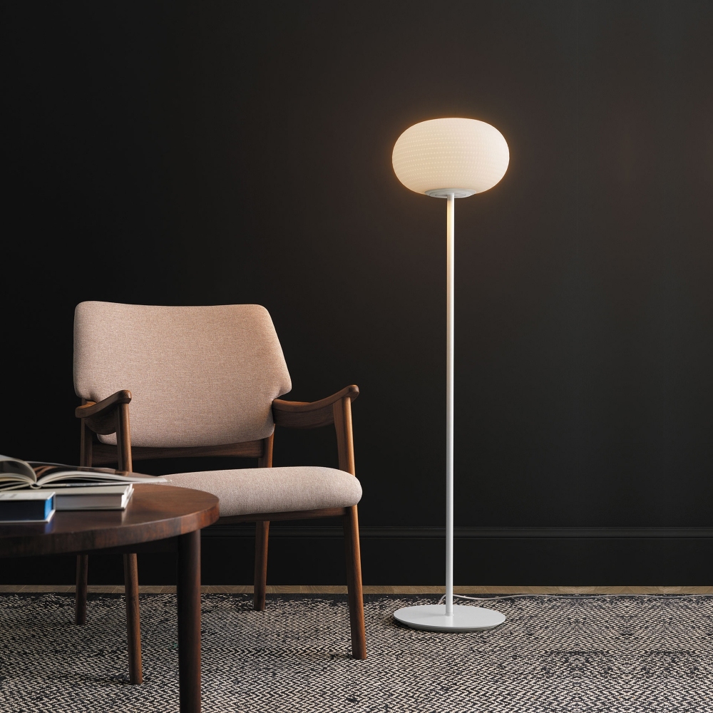 Fontana Arte Lampada da terra Bianca