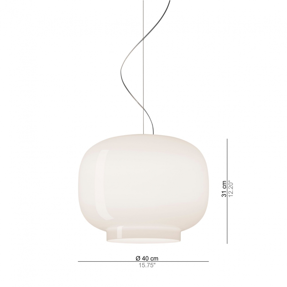 Pronta Consegna - Foscarini lampada a sospensione "Chouchin 1" white On/Off