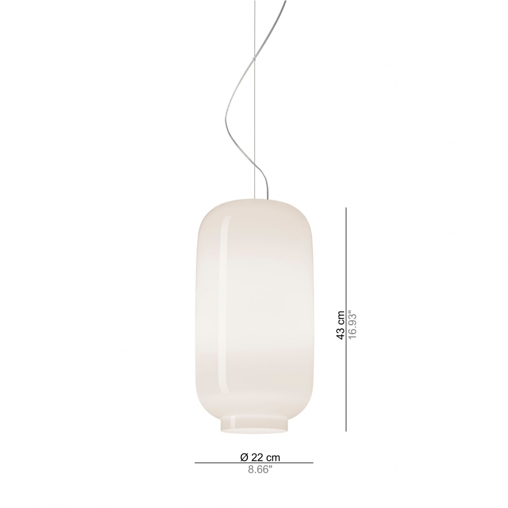 Pronta Consegna - Foscarini lampada a sospensione "Chouchin 2" white On/Off