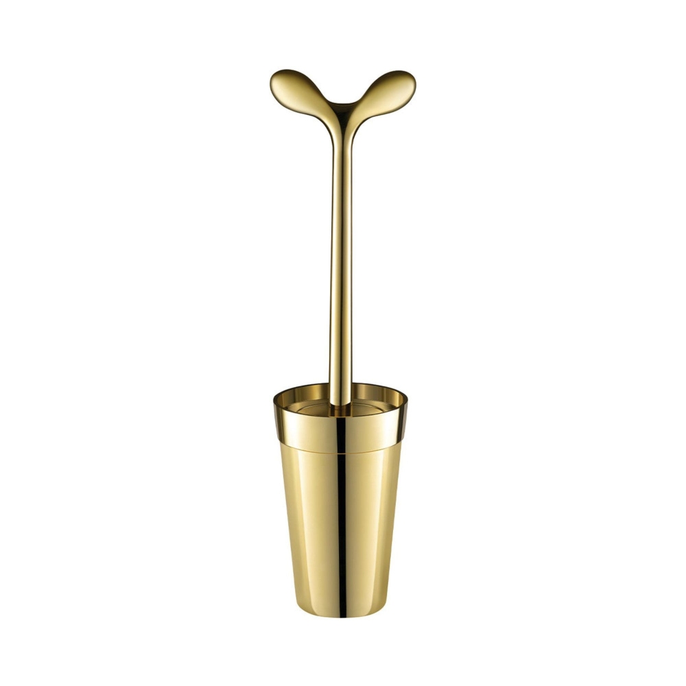 Alessi Scopino da bagno Merdolino gold