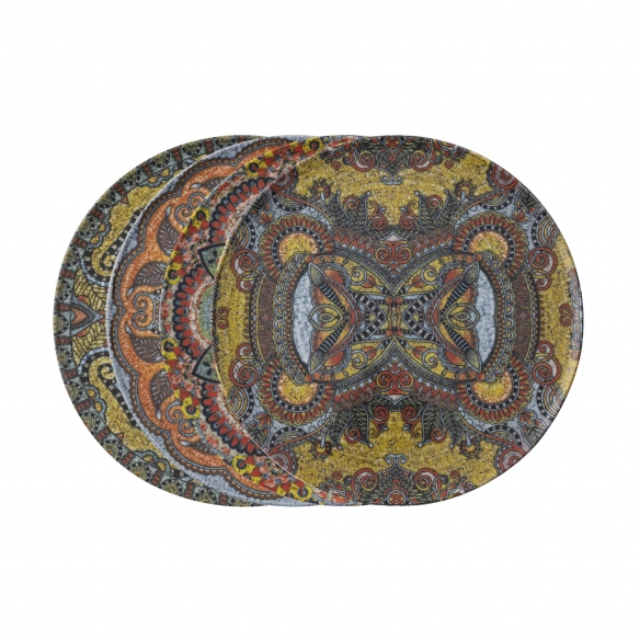 Pronta Consegna - Arthur Krupp 4 piatti pizza Mandala cm. 32