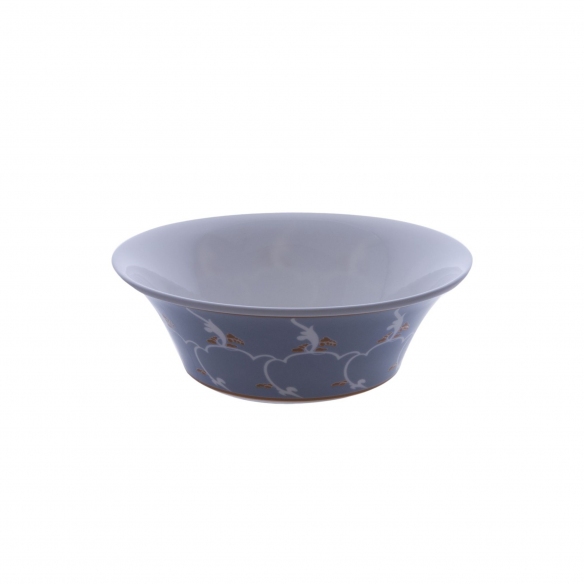 Geminiano Cozzi Coppetta Feston e Cadena Azzurro cm. 15