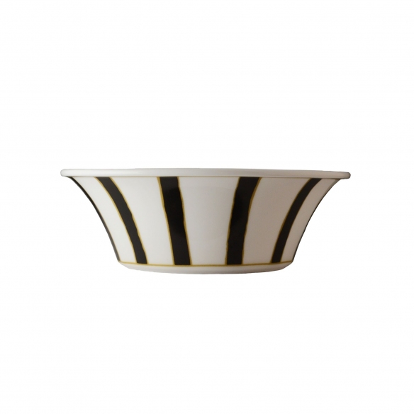 Geminiano Cozzi Striche Nere e Oro Bowl 15 cm