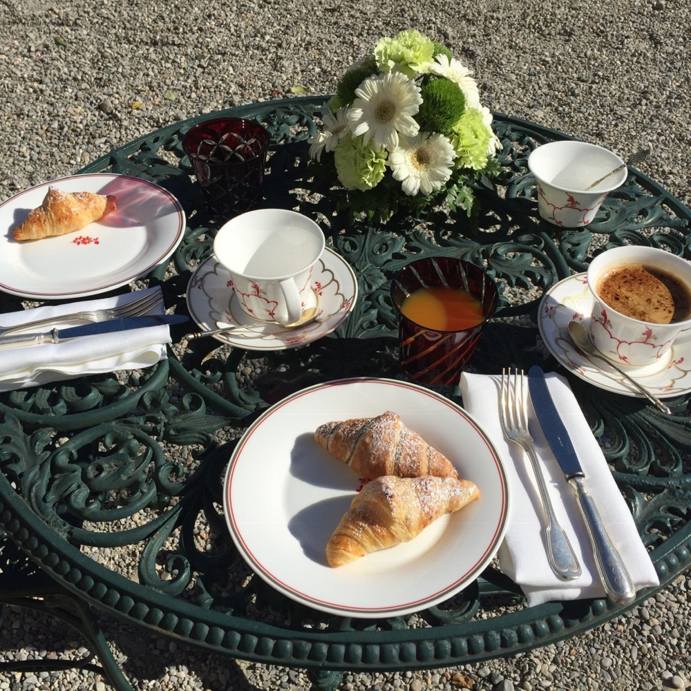 Geminiano Cozzi Piattino per tazza da tè/cappuccino Feston e Cadena Rosso cm. 16