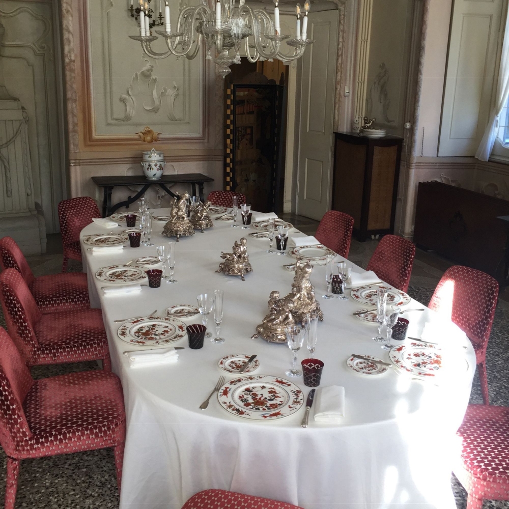 Geminiano Cozzi Piatto dessert Chinesi Fiori Finiti cm. 22