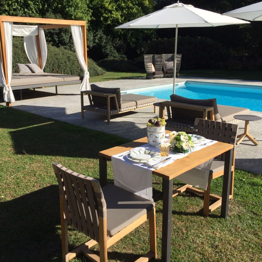 Geminiano Cozzi Piatto dessert Striche Verdi e Oro cm. 22