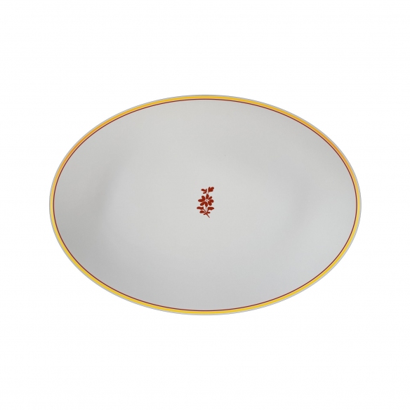 Geminiano Cozzi Feston e Cadena Rosso Platter 26 cm