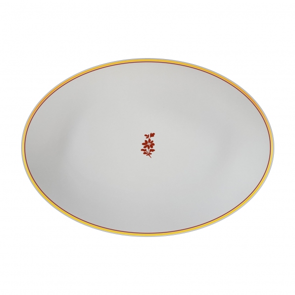 Geminiano Cozzi Feston e Cadena Rosso Platter 32 cm