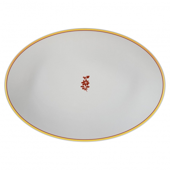 Geminiano Cozzi Feston e Cadena Rosso Platter 37 cm