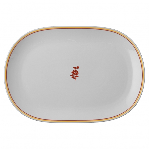 Geminiano Cozzi Feston e Cadena Rosso Platter 45 cm