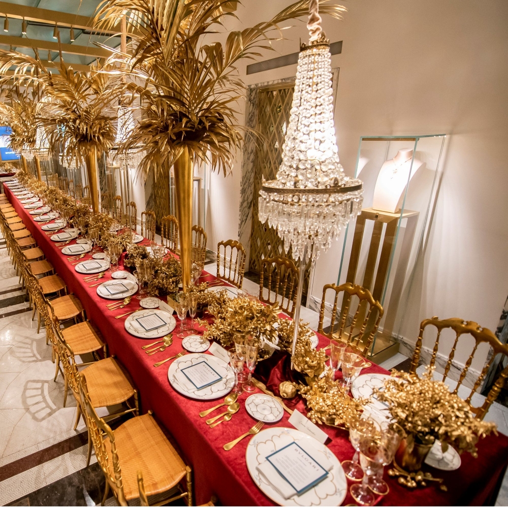 Geminiano Cozzi Piatto piano Feston e Cadena Azzurro cm. 28