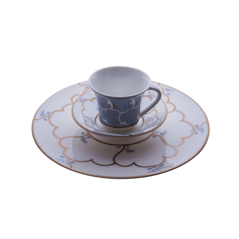 Geminiano Cozzi Tazza da caffè Feston e Cadena Azzurro cl. 11