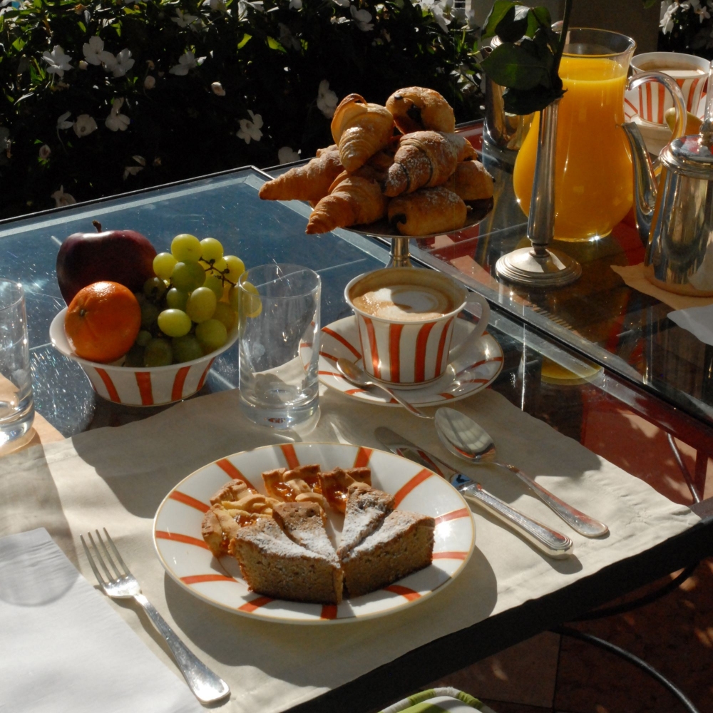 Geminiano Cozzi Tazza da tè/cappuccino Striche Arancio e Oro cl. 25