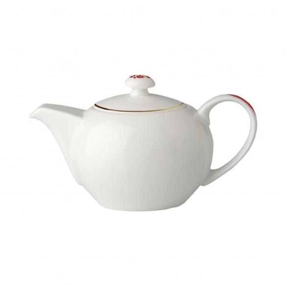 Geminiano Cozzi Teiera Feston e Cadena Rosso cl. 65