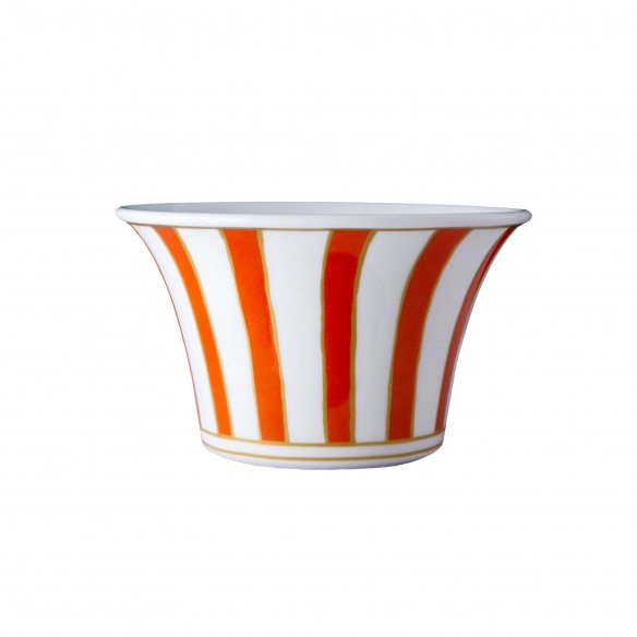 Geminiano Cozzi Zuccheriera Striche Arancio e Oro cl. 20