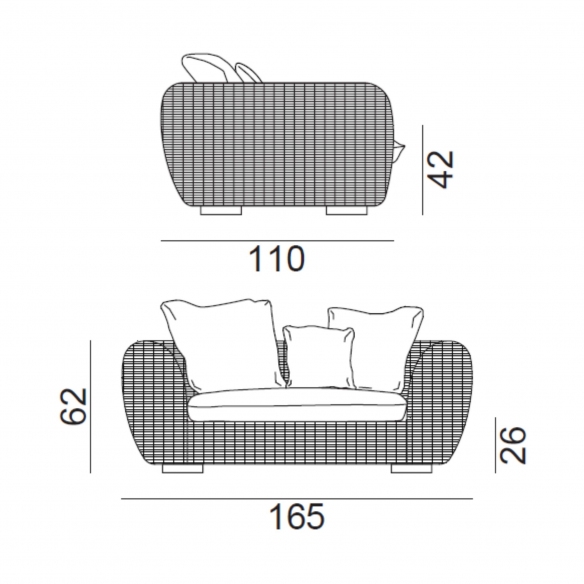Gervasoni Panda 01 Outdoor Sofa