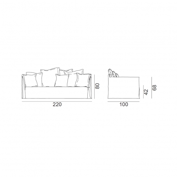 Gervasoni Ghost 112 Sofa