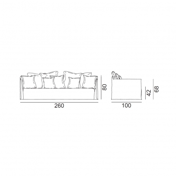 Gervasoni Ghost 114 Sofa